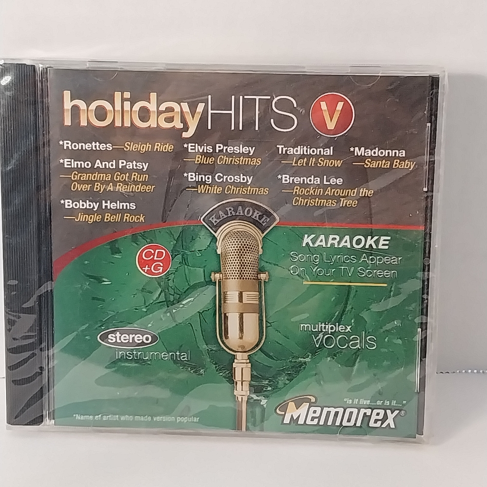 Memorex Holiday Hits Karaoke CD +G Stereo Instruments Sealed